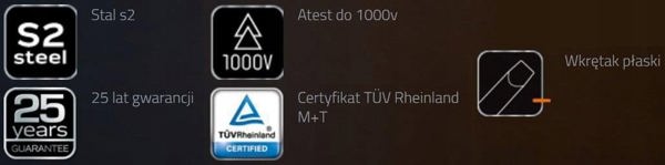 Ηλεκτρικό κατσαβίδι επίπεδης κεφαλής VDE SL4 100 mm, 1000 V