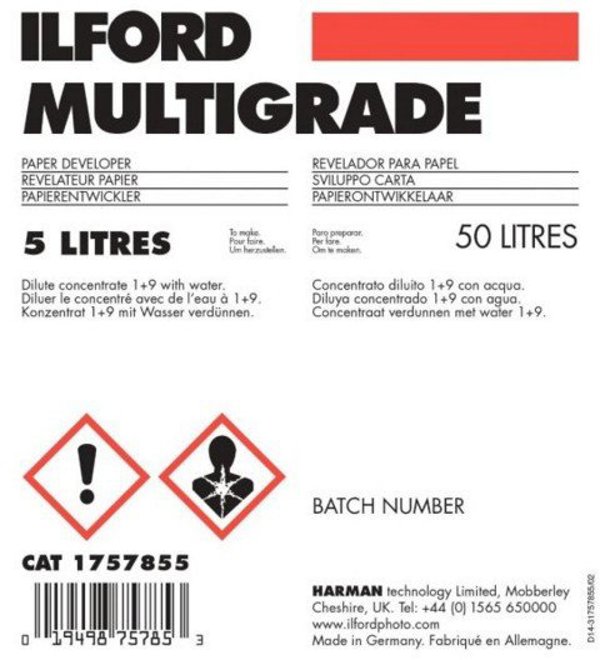Ilford paper developer Multigrade 5l (1757855)