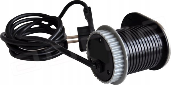 Πρίζα ενσωματωμένη σε έπιπλο 1x Schuko, 1xUSB (φόρτιση 5V 2.4A) 1.9m από ανοξείδωτο ατσάλι Design Light