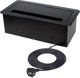 Πρίζα επίπλου INBOX, 2x Schuko, 1x USB A, 1x USB-C, HDMI, RJ45, με καλώδιο μήκους 3m, μαύρο
