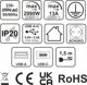 Προέκταση τοποθετημένη σε έπιπλο TAOBOX 2x Schuko πρίζες 1x USB, 1x USB-C 1.5m μαύρο Design Light