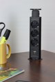 Ενσωματωμένη πρίζα επίπλου LIFT BOX, 3x Schuko, 1x USB A, 1x USB C, με καλώδιο μήκους 1.5m, μαύρο