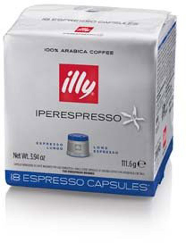Illy Lungo 18 μερίδες - Κάψουλες καφέ Lungo