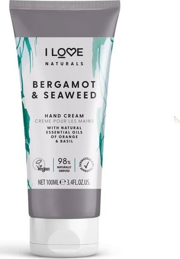 I love I Love Naturals Κρέμα Χεριών και Σώματος Bergamot & Seaweed 75 ml