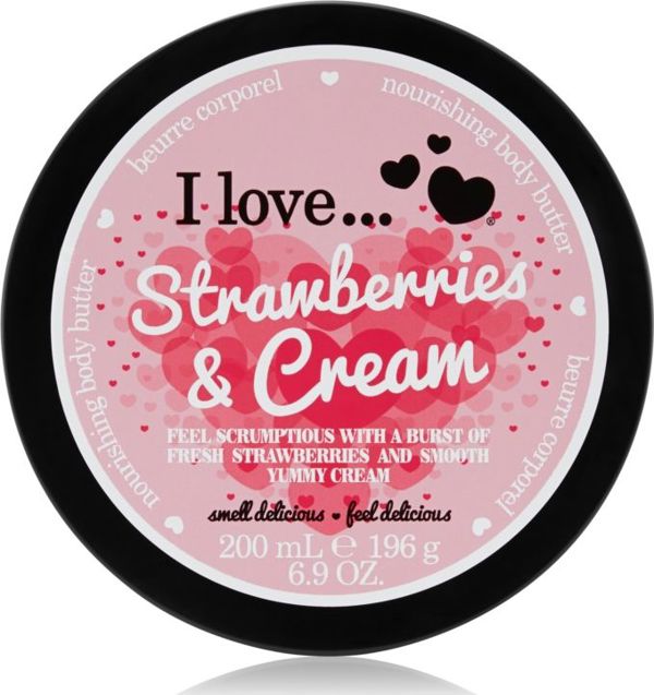 I love Βούτυρο Σώματος Nourishing Body Butter Φράουλα & Κρέμα 200ml