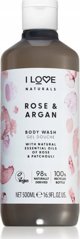 I love I Love, Naturals Collection, Vegan, Hydrating, Rose & Argan, Body Wash, 500 ml Unisex