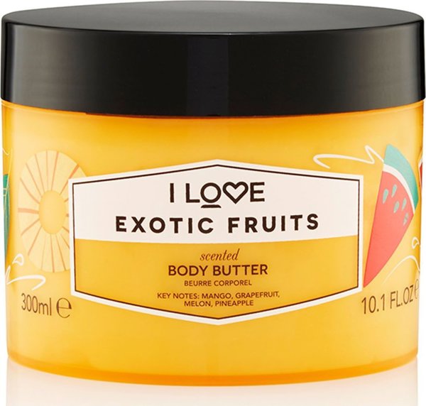 I LOVE_Ενυδατικό βούτυρο σώματος Exotic Fruits 300ml