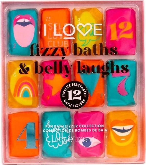 I love I Love Fizzy Baths & Belly Laughs σετ μπομβών μπάνιου 12x30g 13464388 5060849632287