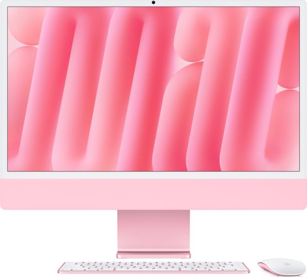 iMac 24" 4.5K Retina, Apple M4 8C CPU, 8C GPU/16GB/256GB SSD/Ροζ/SWE