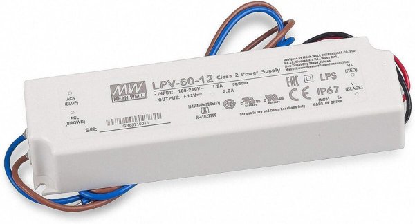 ΤΡΟΦΟΔΟΤΙΚΟ IMPUL LED 60W 12V 5A IP67
