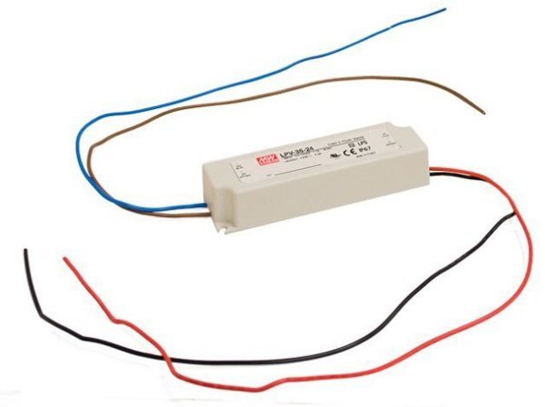 Τροφοδοτικό LED 24V 36W 1.5A, IP67, MEAN WELL LPV-35-24
