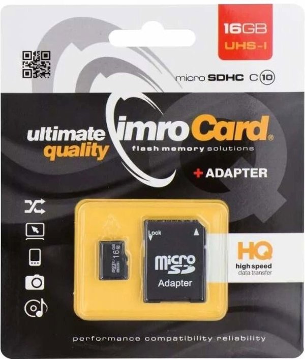Κάρτα Imro MicroSDHC 16 GB Class 10 UHS-I/U1 (KOM000669)