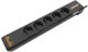 Infosec S5 USB NEO Μαύρο 5 x πρίζα δικτύου 230 V 1,5 m