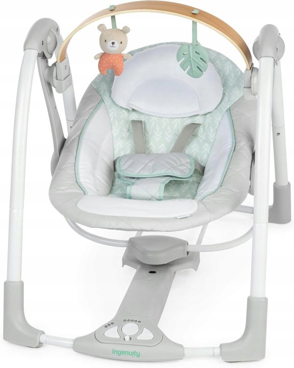 INGENUITY Swing 'n Go Portable Swing COZY SPOT, 0 - 9 m., GREEN, 16968