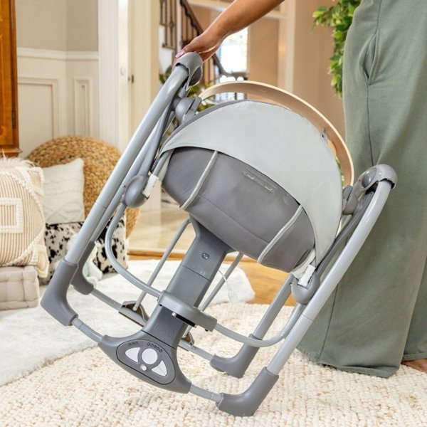 INGENUITY Swing 'n Go Portable Swing EVERY SEASON Wesley, 0 - 9 m., GREY, 17104
