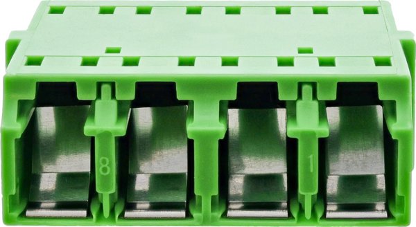 Σύζευξη InLine® LWL, Quad LC/LC, singlemode, πράσινο, κεραμικό μανίκι