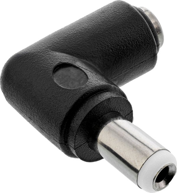 InLine InLine® Προσαρμογέας DC, Βύσμα DC 5.5x2.5mm Αρσενικό / Θηλυκό Γωνιακό