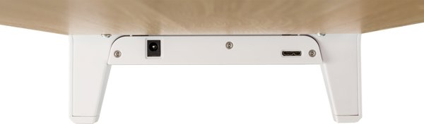 Πλατφόρμα Οθόνης InLine InLine® με 2x θύρες USB 3.2 Gen1 και θύρες φόρτισης QC3, 80mm, μέγ. 15kg