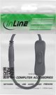 Καλώδιο DC InLine® με διακόπτη, DC ST/BU 5,5x2,5mm, AWG 18, μαύρο, 0,20m