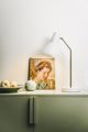 Επιτραπέζιο φωτιστικό Innolux Carin, E27, λευκό/χρώμιο