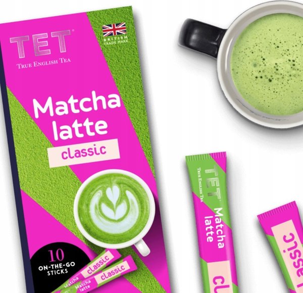 Ρόφημα στιγμιαίου τσαγιού True English Tea Matcha Latte Classic, 10 τεμ.
