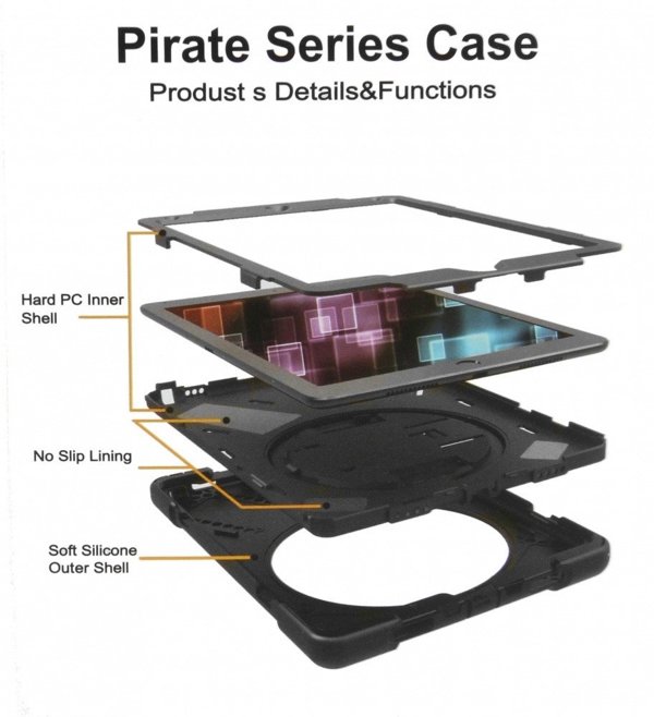 Προστατευτική θήκη Insmat Rugged Armor για Apple iPad 10.9" (2022), μαύρο