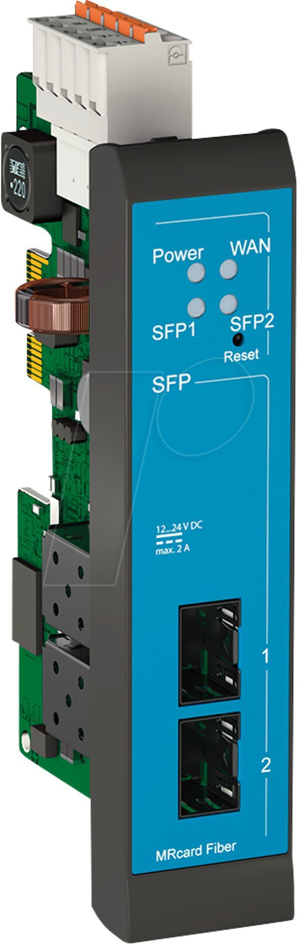 Κάρτα εισαγωγής οπτικών ινών INSYS icom MRcard Gigabit SFP