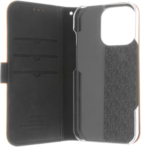 Πολυτελής Θήκη Flip Insmat, Apple iPhone 16 Pro, καφέ