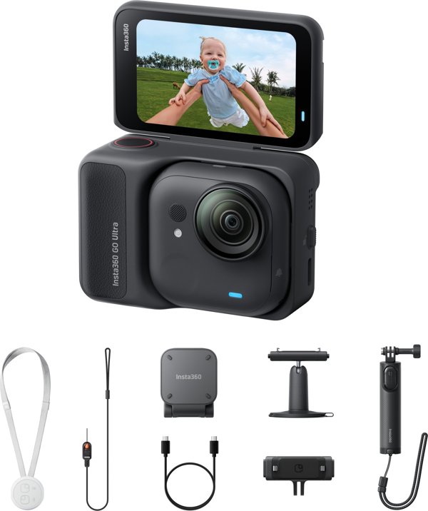 Insta360 GO Ultra Creator Black κάμερα για αθλητική φωτογραφία 4K Ultra HD 25,4 / 1,28 mm (1 / 1.28") Wi-Fi 52,9 g