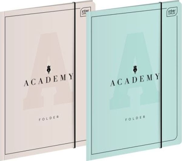 Interdruk Φάκελος Με Λάστιχο Academy A4+ Ροζ