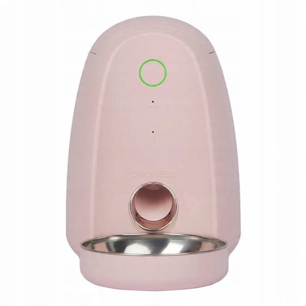 Έξυπνος διανομέας τροφής με πλαστικό μπολ WIFI mini Dogness (ροζ)