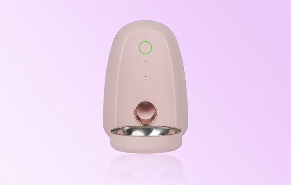 Έξυπνος διανομέας τροφής με πλαστικό μπολ WIFI mini Dogness (ροζ)