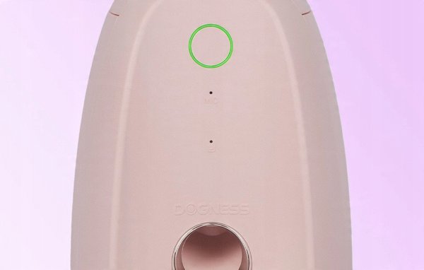 Έξυπνος διανομέας τροφής με πλαστικό μπολ WIFI mini Dogness (ροζ)