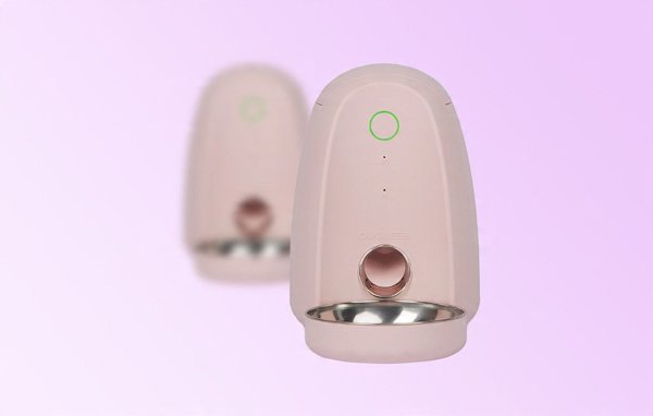 Έξυπνος διανομέας τροφής με πλαστικό μπολ WIFI mini Dogness (ροζ)