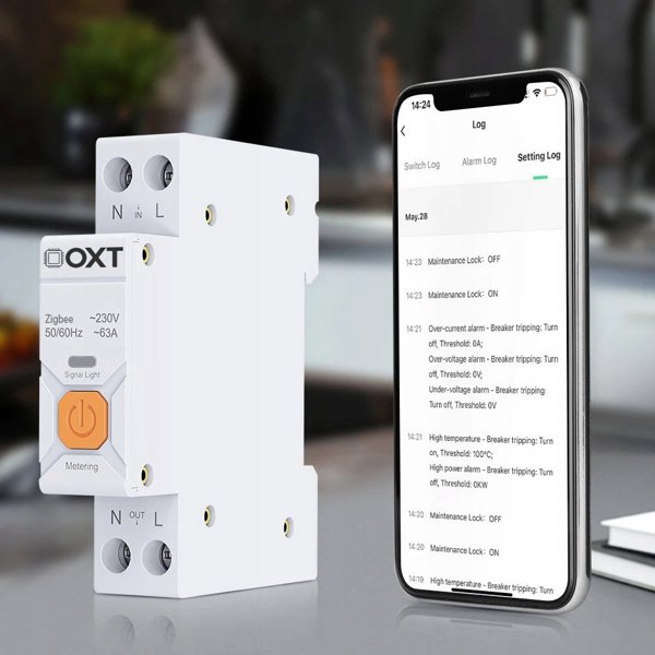 Έξυπνος Ελεγκτής OXT | 63A | Μετρητής | ZigBee | Tuya T337