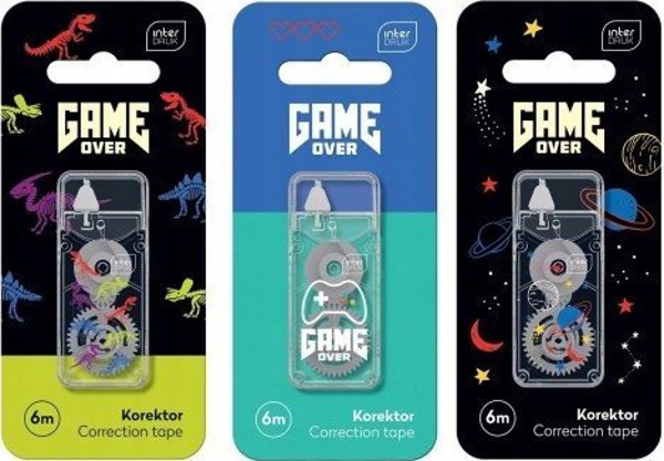 Interdruk Διορθωτική Ταινία Σχολική Game Over 6m, 1 Τεμάχιο