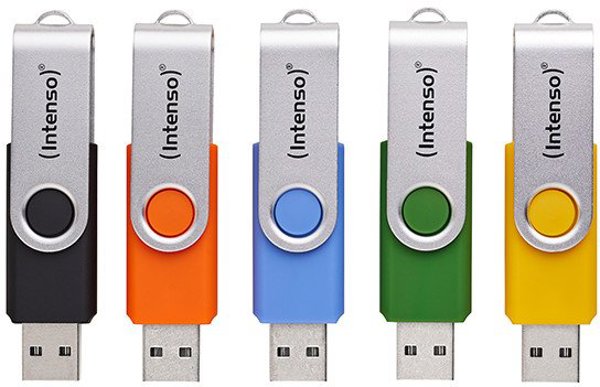 Intenso Office Line USB Stick 32GB 3.2, 5τμχ Πολύχρωμο (Multipack)