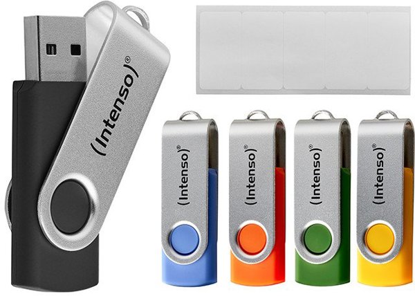 Intenso Office Line USB Stick 32GB 3.2, 5τμχ Πολύχρωμο (Multipack)