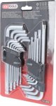 Σετ εξάγωνων κλειδιών L και Torx, 22 τεμ., KS Tools