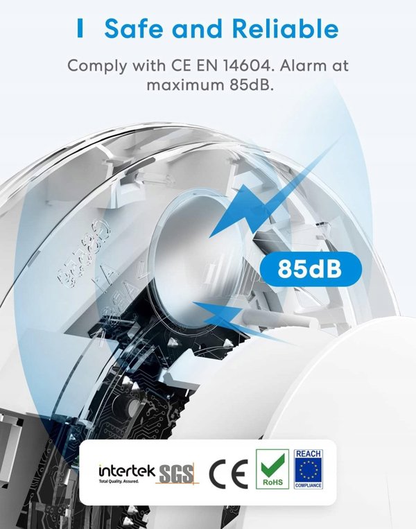 Inteligentny czujnik dymu WiFi Meross GS559A (HomeKit)