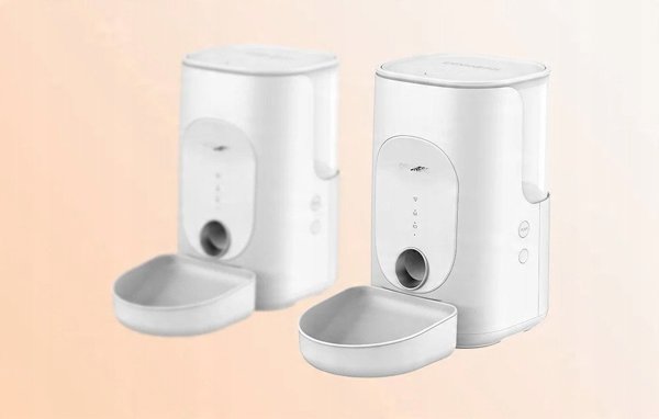 Έξυπνος διανομέας τροφής Dogness F16 WiFi 5G 4L με πλαστικό μπολ (λευκό)