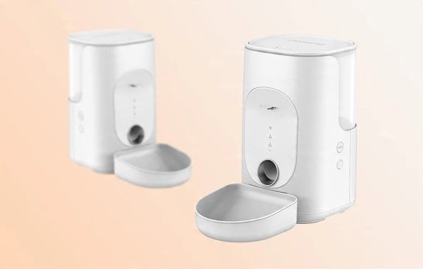 Έξυπνος διανομέας τροφής Dogness F16 WiFi 5G 4L με πλαστικό μπολ (λευκό)