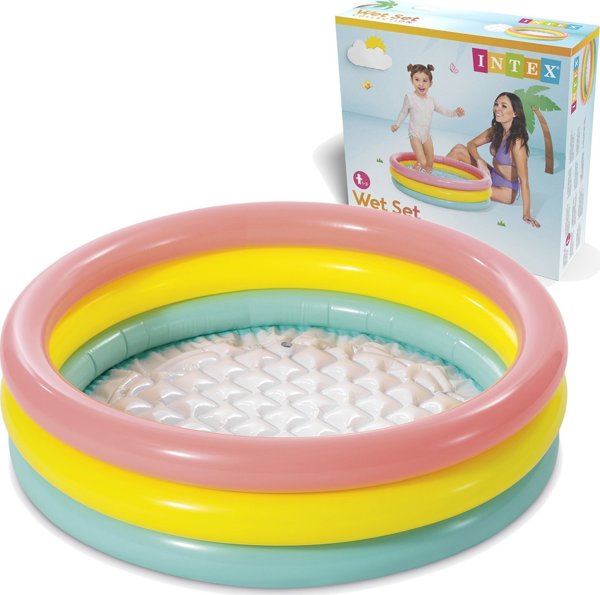 Φουσκωτή Πισίνα Intex 3 χρώματα 86 x 25 εκ. (58924)