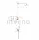 Invena Glamour Σετ Ντους Εντοιχισμένο, Χρυσό, BS-02-0K9-V