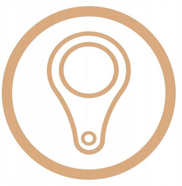 Invena Μπαταρία Νιπτήρα Neri Plus, Χάλκινη, BU-P1-014-L
