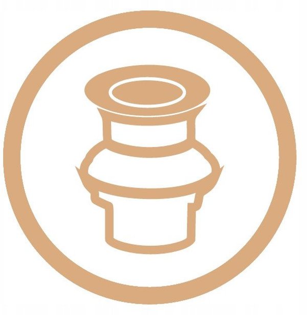 Invena Μπαταρία Νιπτήρα Neri Plus, Χάλκινη, BU-P1-014-L
