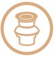 Invena Μπαταρία Νιπτήρα Neri Plus, Χάλκινη, BU-P1-014-L