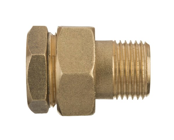 Invena Ορειχάλκινη ευθεία σύνδεση ORING ευθεία 1/2" - ZM-17-015