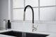 Μπαταρία κουζίνας Invena Dalis, inox/μαύρο BZ-64-043-L
