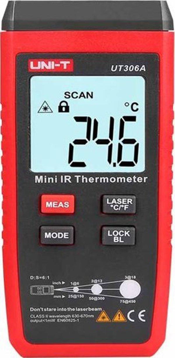 Υπέρυθρο θερμόμετρο -20~400C, UNIT